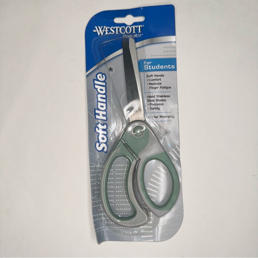 NEW WESTCOTT STANDARD FOR STUDENTS SOFT HANDLE SCISSORS SCHOOL PRODUCTS